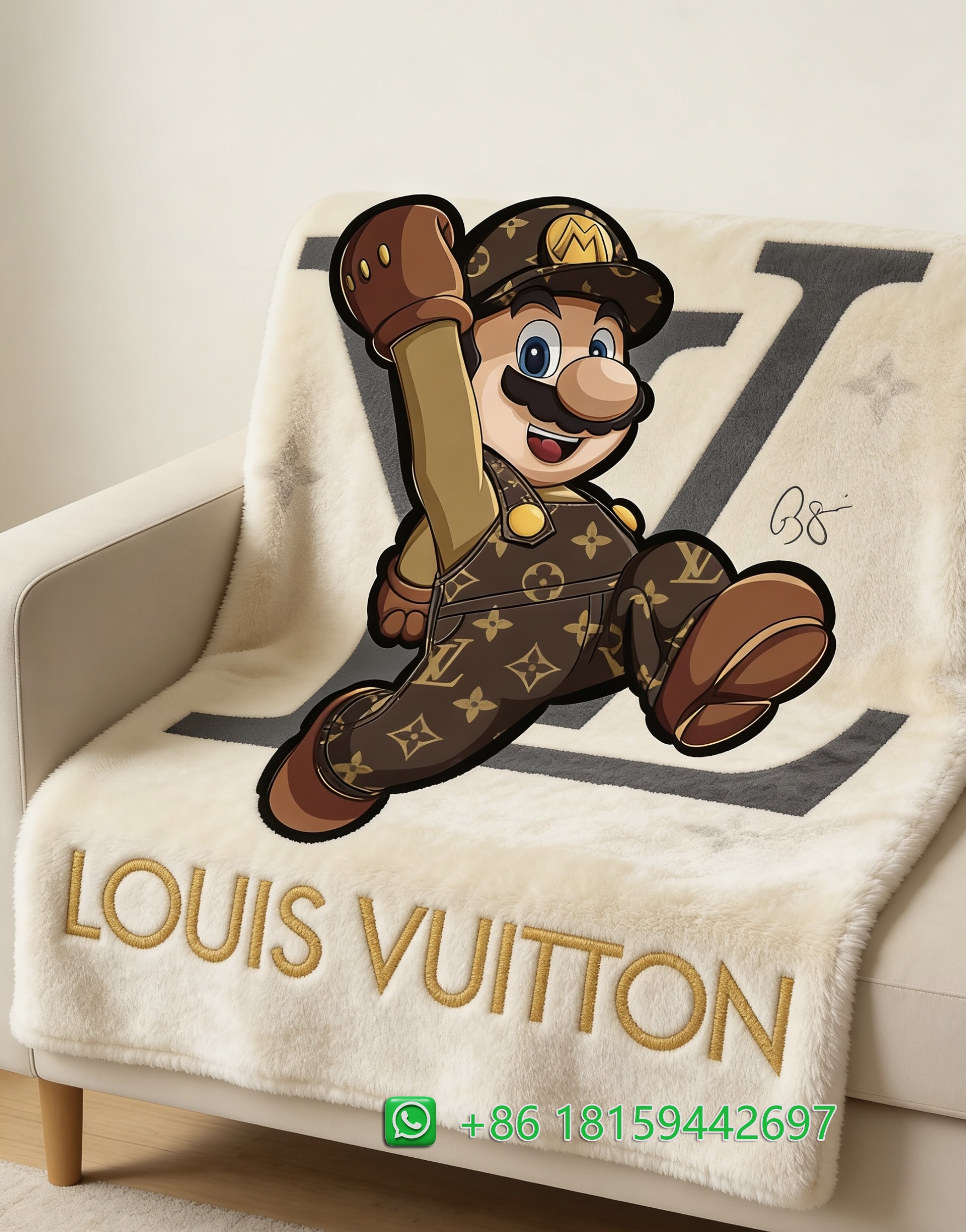 Louis Vuitton Throw Blankets